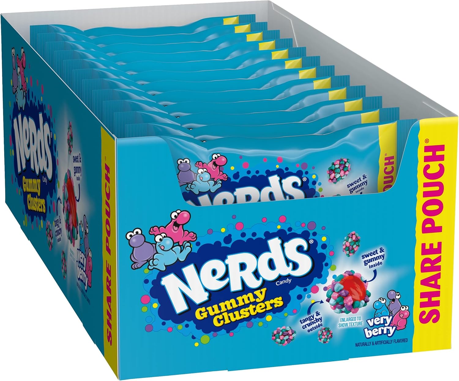 Nerds Gummy Clusters Very Berry Share Pack 85g (3oz) - Pack of 12