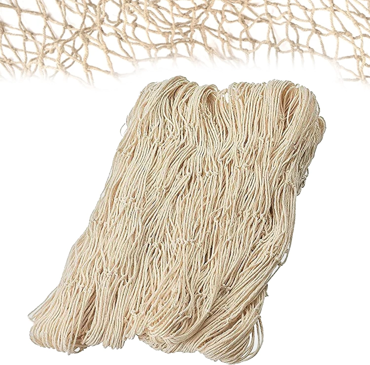 4E's Novelty Fish Net Decorative, Fishnet for Party Decorations, 14 x 4 feet - Fish Netting Decor for Mermaid, Pirate, Shark, Nautical, Under The Sea Birthday