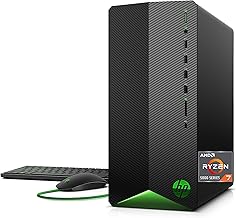 HP Pavilion Gaming PC, AMD Ryzen 7 5700G Processor, 16 GB SDRAM, 512 GB SSD, Windows 11 Pro, Wi-Fi 5 & Bluetooth Combo, 9 USB Ports, Pre-built Gaming PC Tower, Mouse and Keyboard (TG01-2360, 2021)
