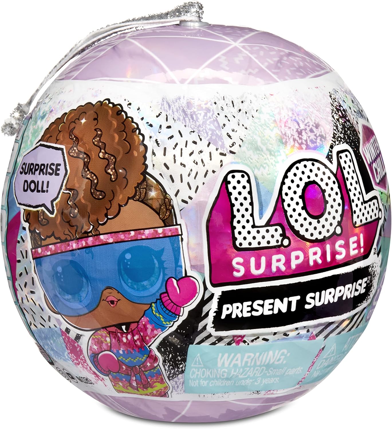 L.O.L. Surprise! 576594EUC LOL Winter Chill 8 Surprises Including Sparkly Doll, Fashions, Accessories, Holiday Ornament Reusable Packaging, & More-Collectable-Gift for Girls & Boys Ages 4+