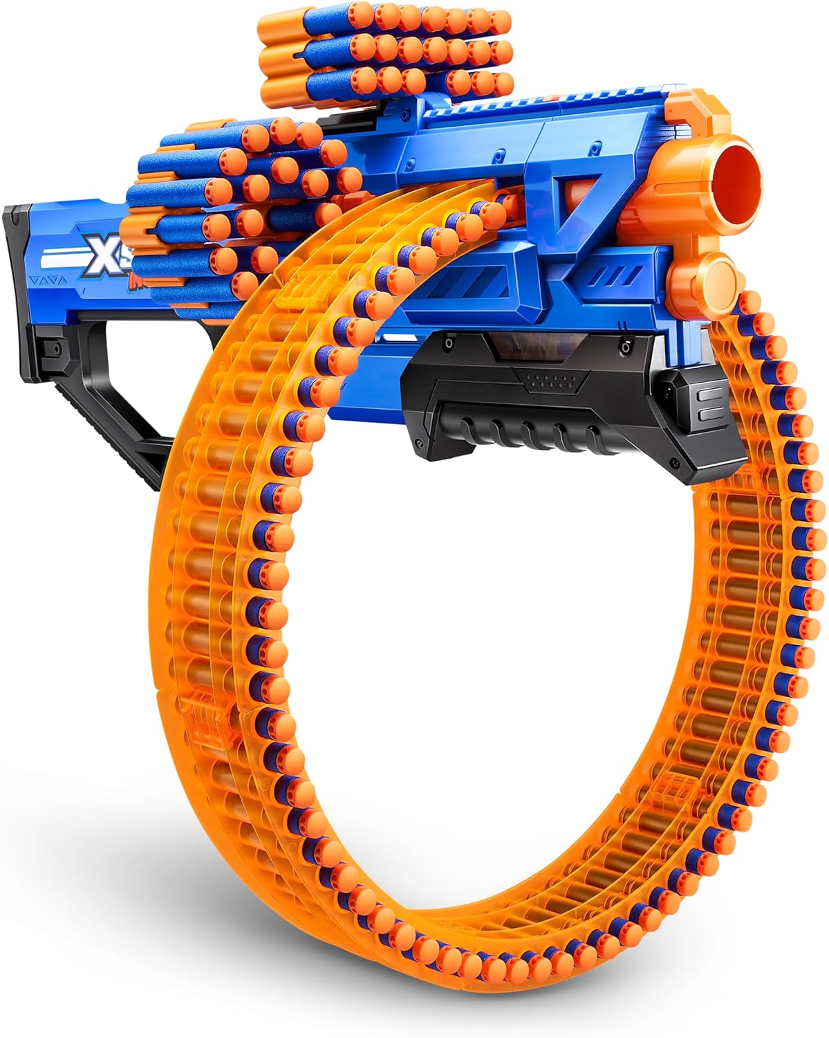 XSHOT Insanity Mad Mega Barrel by ZURU - 72 Darts, Air Pocket Technology, Rotating Barrel, Outdoor Toy for Boys, Girls, Teens and Adults
