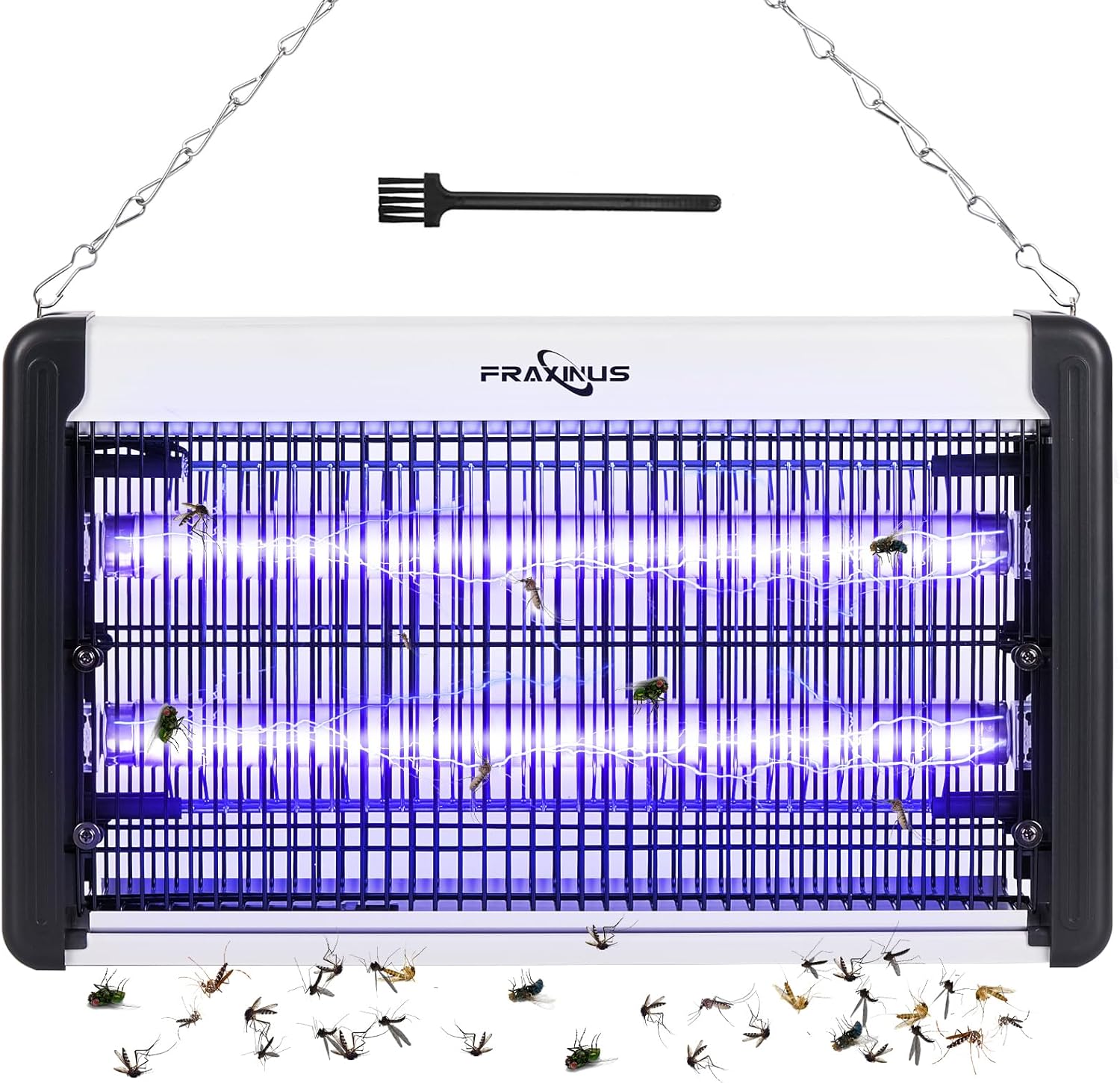 fraxinus Fly Zapper Electric, Mosquito Killer Lamp, Electronic Bug Catcher, 4200V High Powered Grids, 20W UV light Trap Flying Insects, wasps, and Moths, Quiet Pest Control.