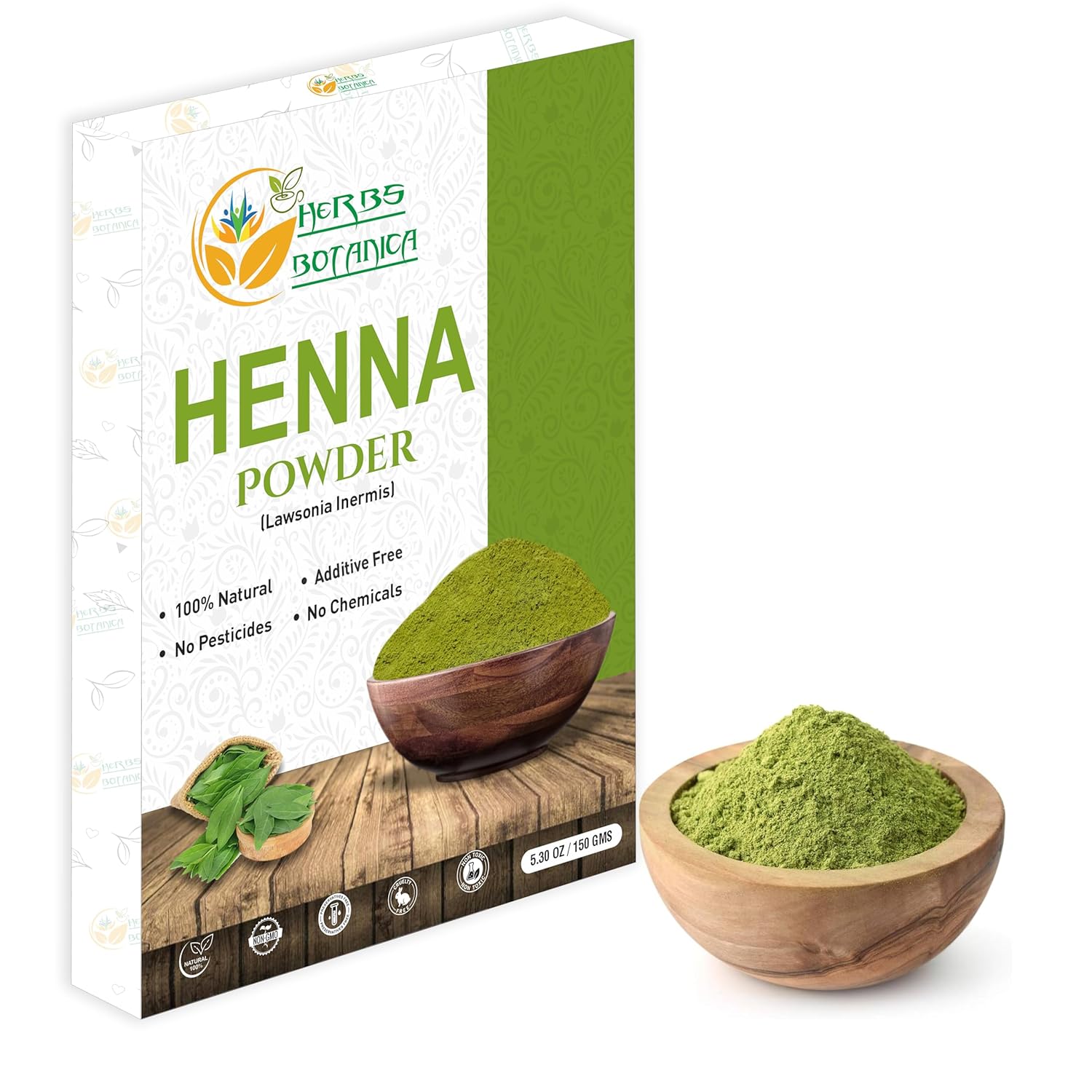 Henna Powder 100% Pure & Natural Henna for Hair Dye & Natural Hair Care – Finely Ground Lawsonia Inermis Powder for Hair Coloring & Conditioning 5.3 oz Pack