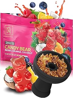Hookah Flavor Candy Bear Herbal - 3.5 ounce - 100 Gram - Hookah Shisha Tobacco Free Molasses - Hookah Tobacco & Nicotine Free Shisha with Real Organic Shisha Hookah Flavors