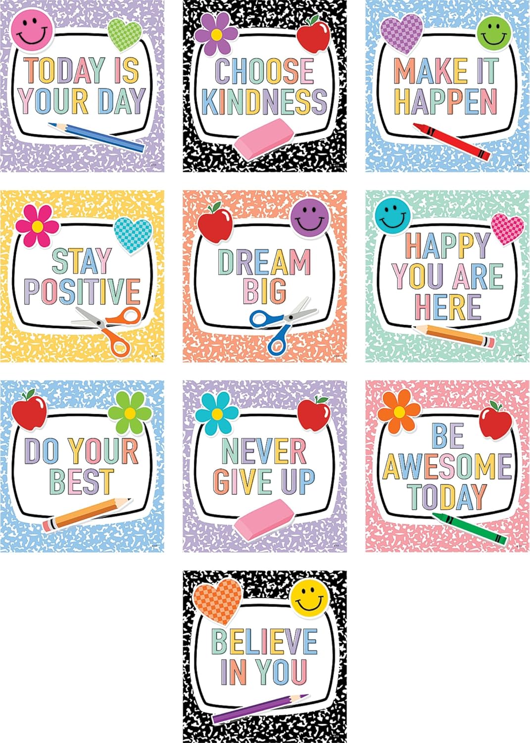Teacher Created Resources Cool for School Positive Sayings Accents (TCR9307)