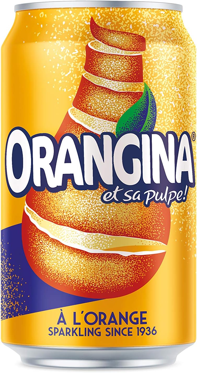 Orangina Sparkling Orange Drink 24 x 330ml Cans