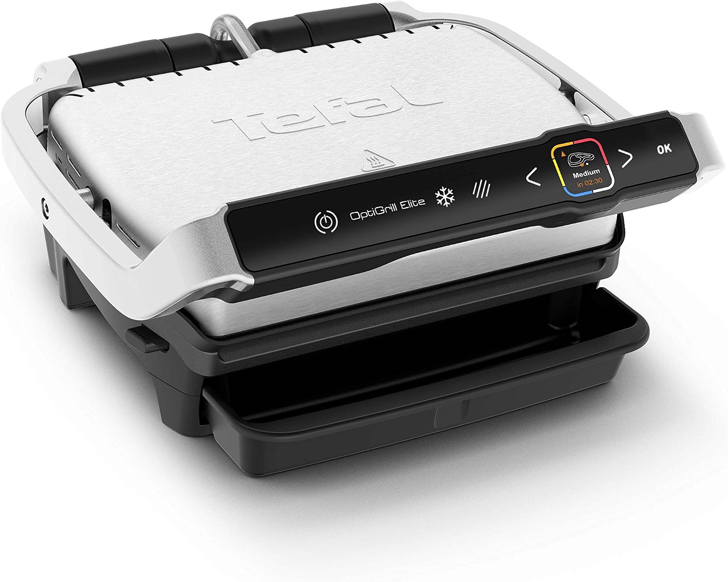 Tefal Optigrill Elite Indoor Grill, 12 Cooking Programs, Stainless