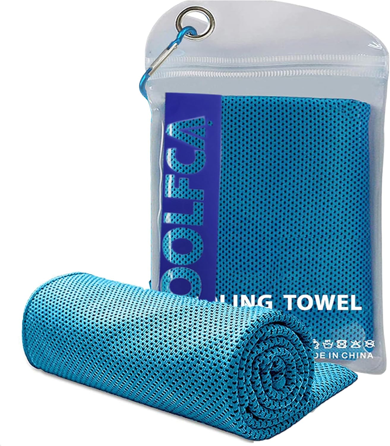 iScooter Cooling Towel (1 Pack) - High Absorbent Sports Towel with UPF 50 Sun Protection - Ideas for Yoga, Gym, Camping - 40 * 12 inch Cooling Towel - Blue