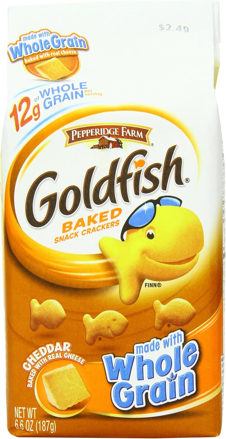 Pepperidge Farm Goldfish, Cheddar, 6.6 Ounce (Pack of 8)