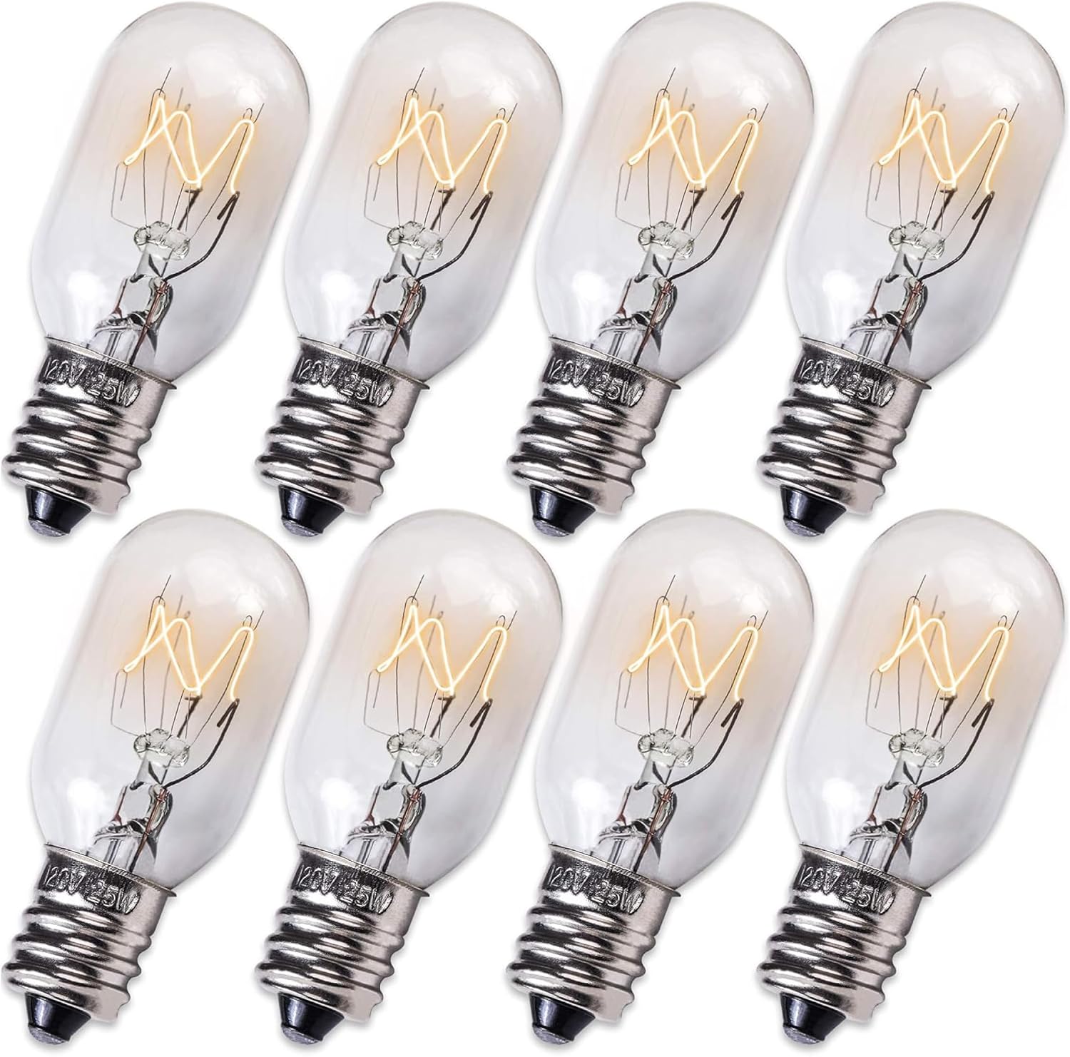 BlueStars E12 T20 25W Himalayan Bulbs Salt Lamp 120V 2700K Warm White