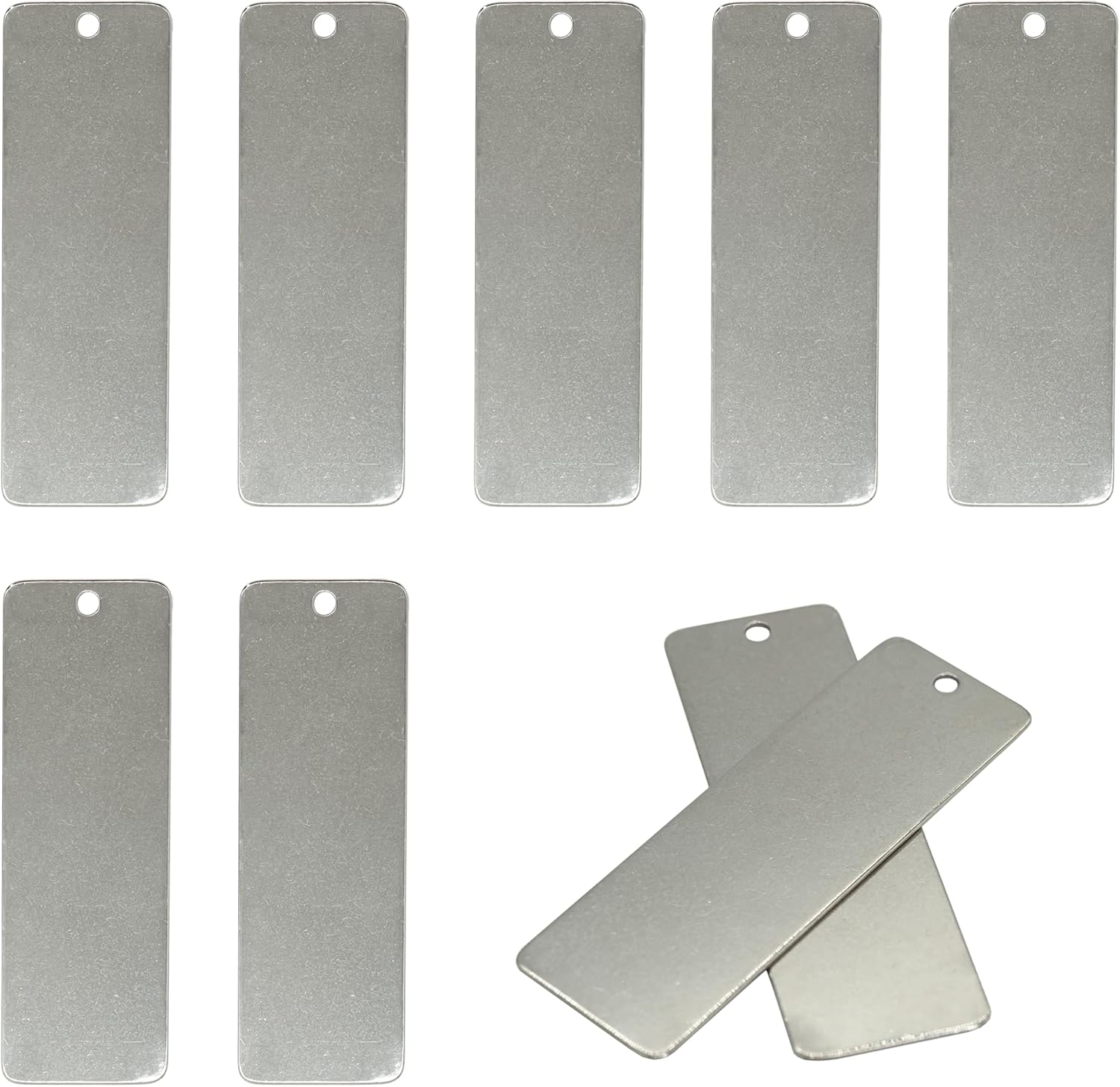 StayMax Stainless Steel Metal Blank Tags for Engraving 1Inch*3Inch (25)