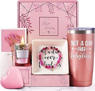 Birthday Gifts For Women, Happy Birthday Gift Basket Tumbler Relaxation Gifts For Women, Mom, Best Friend, Sister Gifts, Christmas Mothers Day Gifts, Personalized Gifts For Women Who Have Everything
