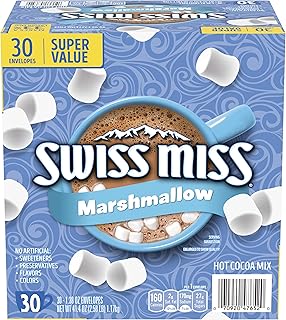 Swiss Miss Chocolate Hot Cocoa Mix With Marshmallows, 30 Count Hot Cocoa Packets (Pack of 1)