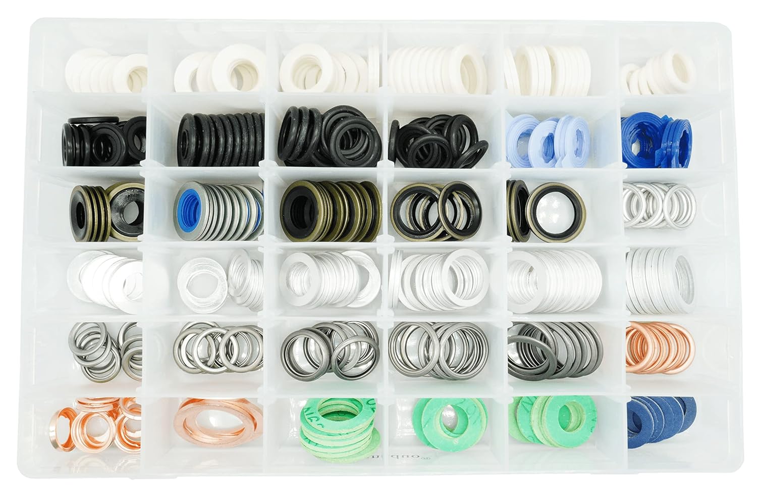 330PCS 36 Popular Sizes Mater Oil Drain Plug Gaskets, Washer Assortment Kits Replace 097-119, 097-139, 097-021, 097-025, N0138157, 11026-01M02, APC93000, 94109-14000, 097-128, MD050317