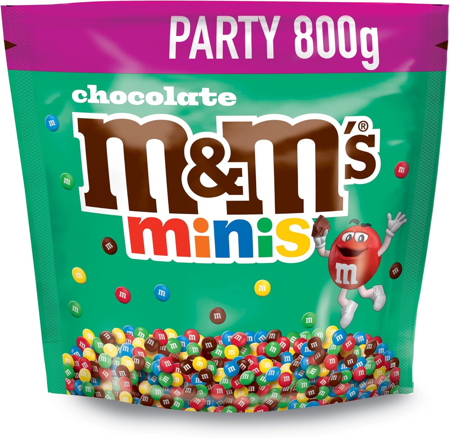 M&M'S Minis Milk Chocolate Bag, 800g Party Bag, Bulk Chocolate, Ideal for Gift, Snacks and Sharing