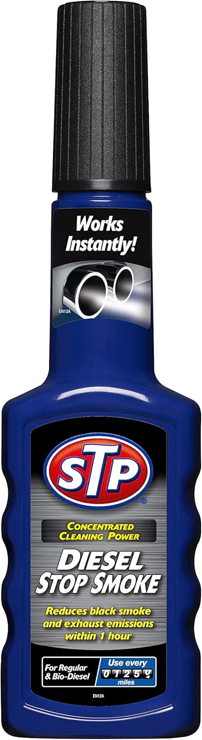 STP Stop Smoke Diesel 200 ml, Reduces Black Smoke and Exhaust Smoke within 1 Hour, Mechanical Car Cleaning Products