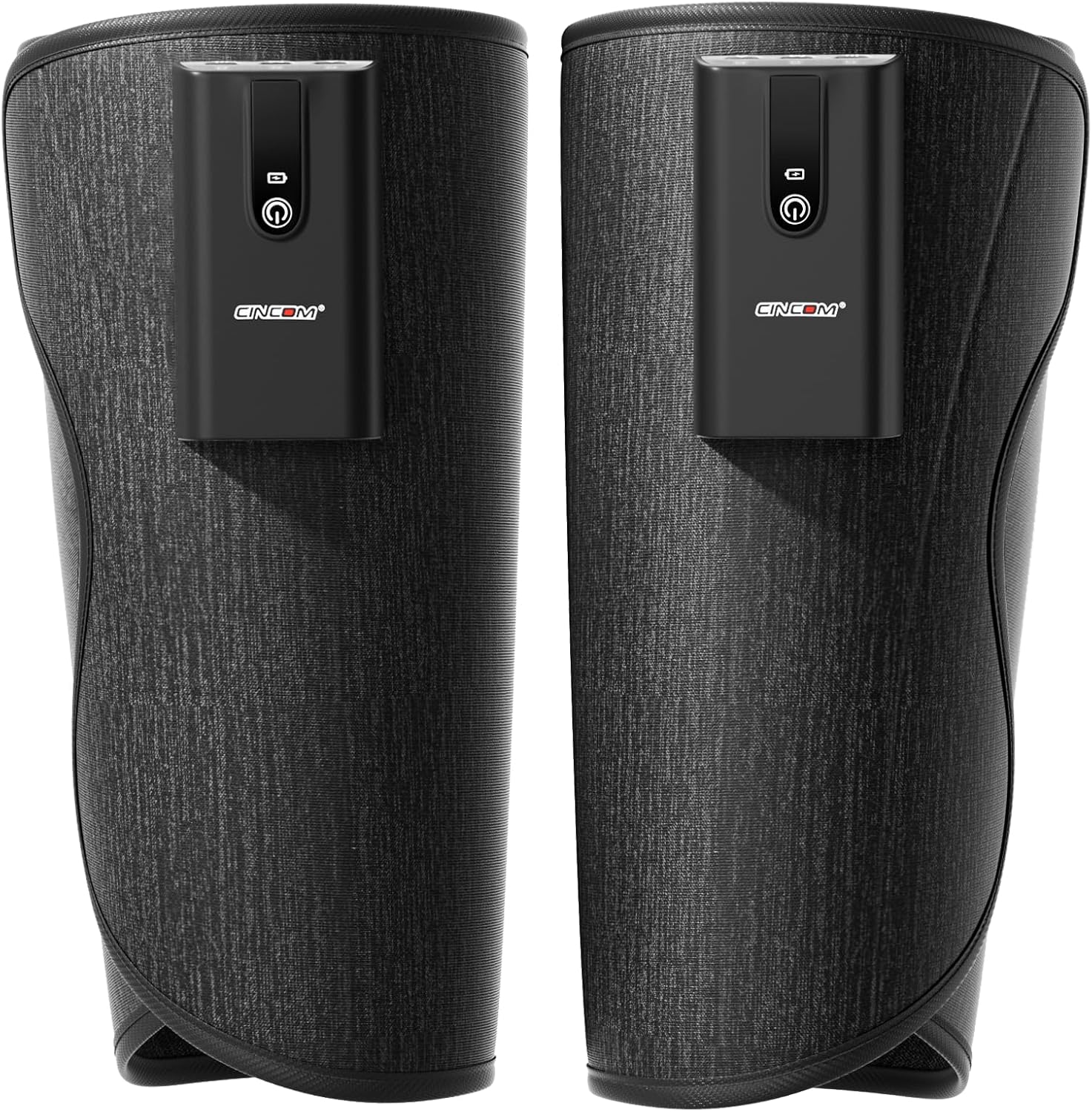 CINCOM Leg Massager with Heat and Air Compression, Cordless Calf Massager for Circulation and Pain Relief, Rechargeable Leg Compression for Edema Relief