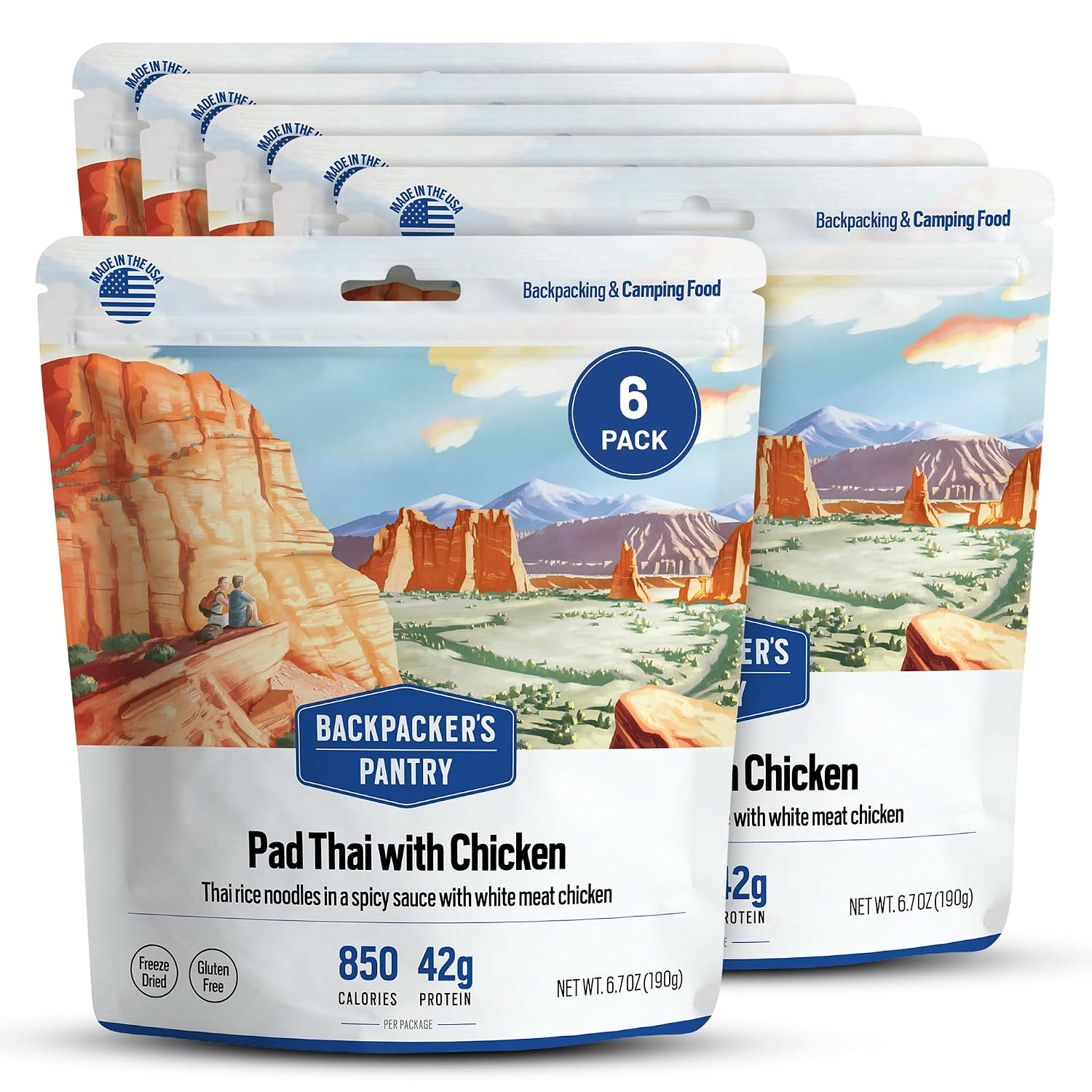Backpacker's Pantry Pad Thai with Chicken | 6-Pack