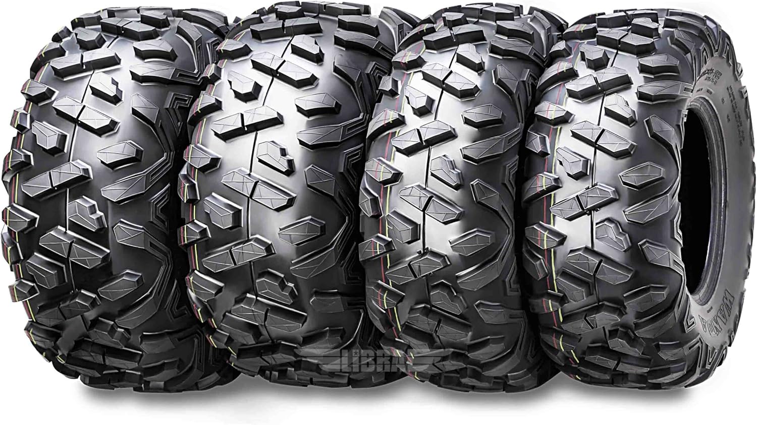 WANDA Set of 4 ATV/UTV Tires 25X8-12 25X10-12 for 2006-2014 SUZUKI KING QUAD 700 750