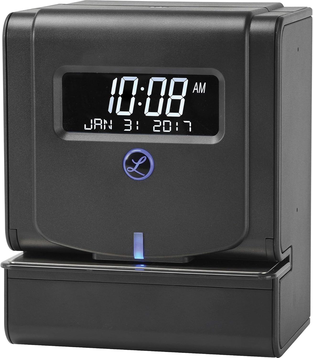 Lathem 2100HD Employee Time Clock for Small Business - Thermal Print Technology, Tru Align System with LED Indicator (Black 9.8 X 6 X 8)