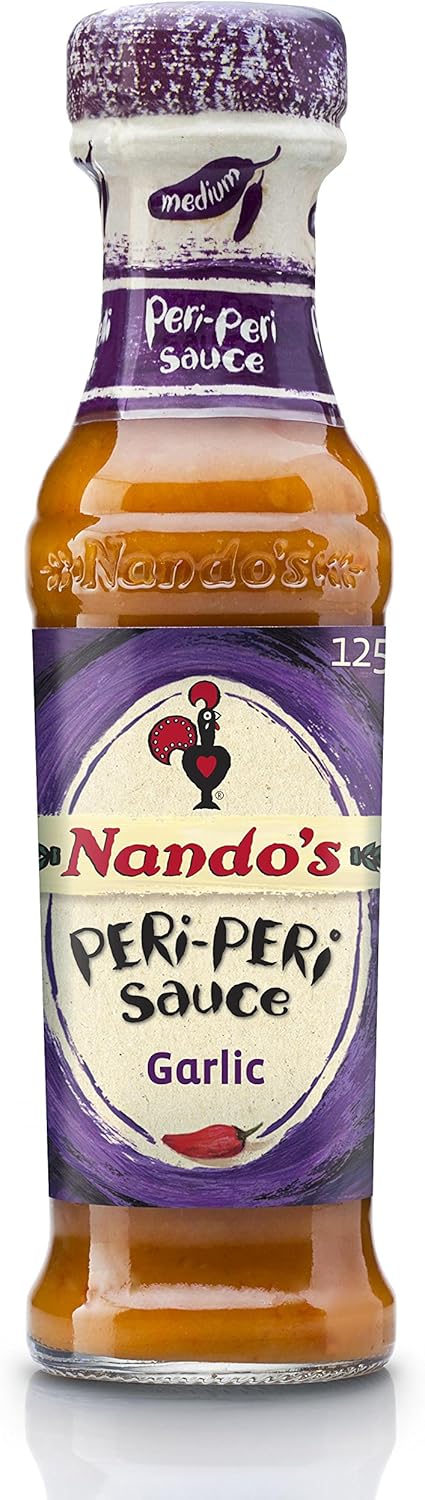 Nando's Peri Peri Sauce Garlic, Pack of 3 (3 x 118 g)
