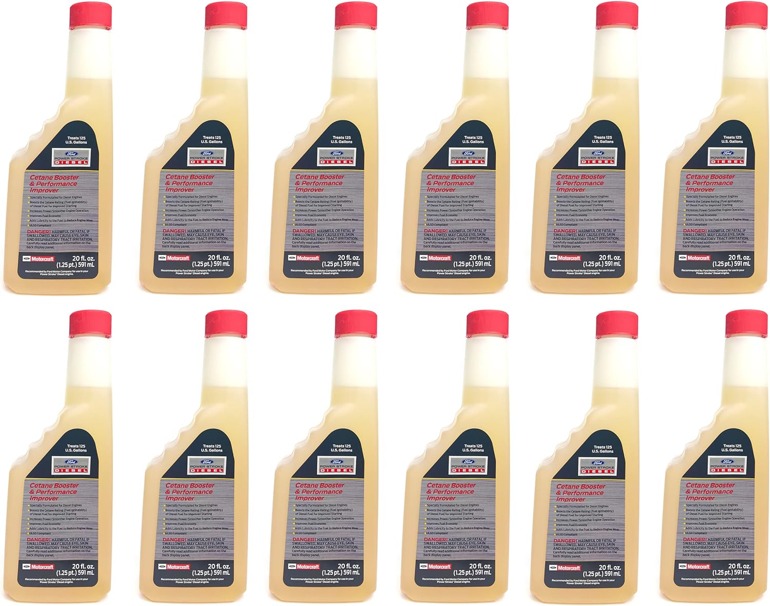 Ford Powerstroke Diesel 6.0L Engine Cetane Booster Performance Improver 12 Pack
