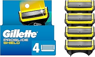 Gillette ProGlide Shield Razor Refills for Men, 4 Blade Refills