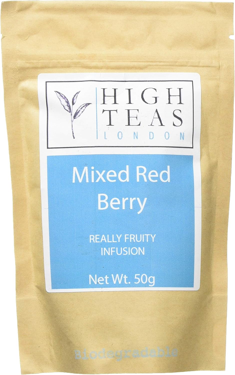 High Teas London Mixed Red Berry Infusion Loose Leaf Tea, 50 g