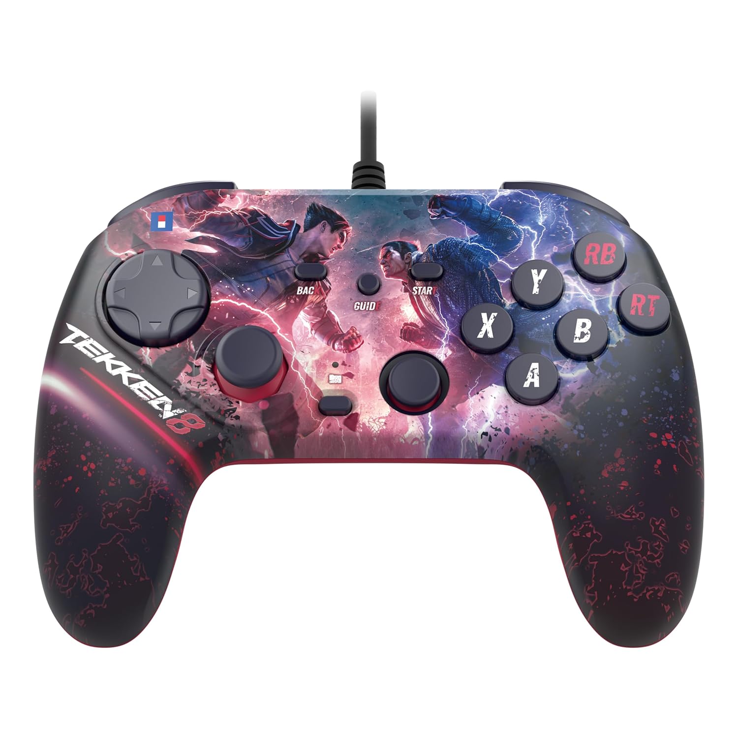 HORI Fighting Commander OCTA (TEKKEN 8 Edition) for Windows PC - Tournament Grade Wired Fightpad Officially Licensed by Bandai Namco Entertainment