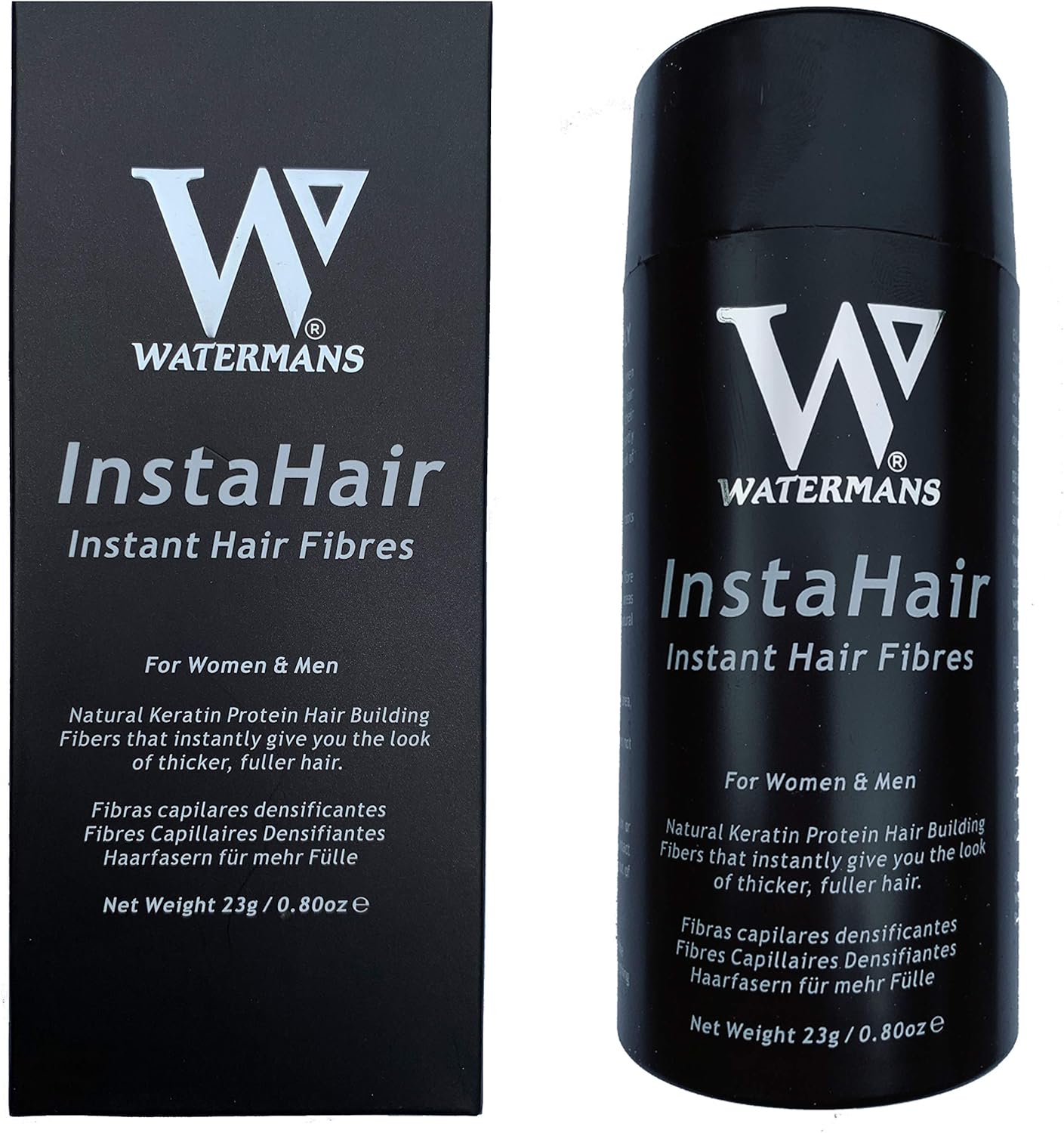 InstaHair Best Hair Building Fibres 23g - Hair Fibers for Men and Women, Hair loss concealer