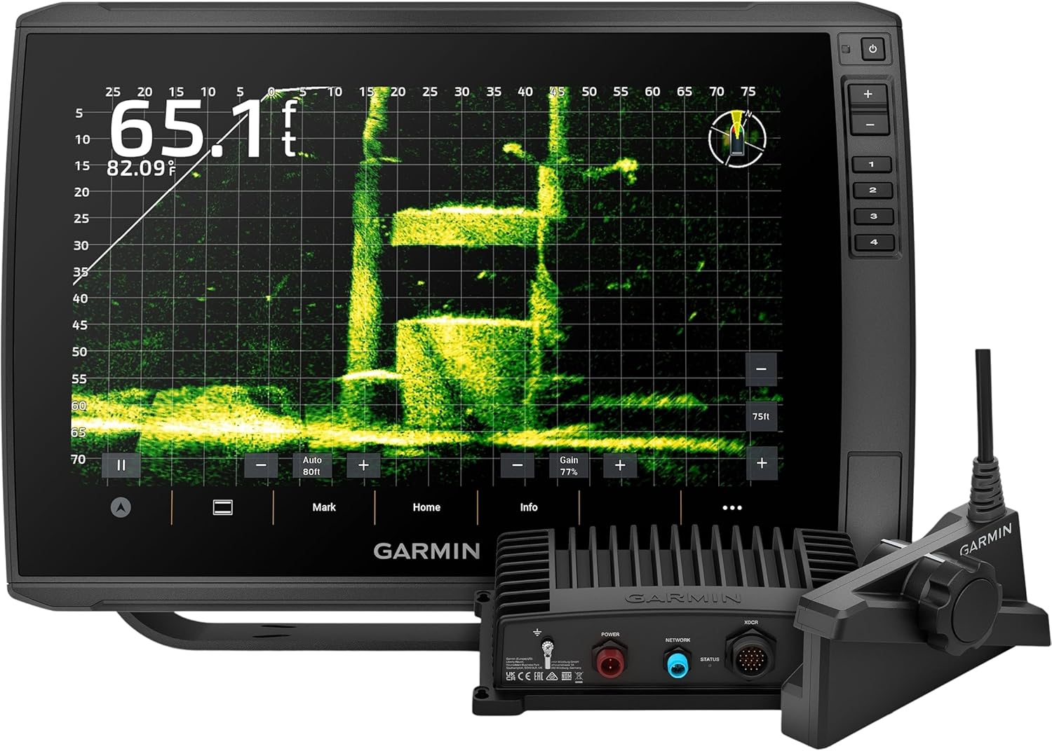 Garmin ECHOMAP Ultra 2 12-inch Chartplotter with LiveScope Plus Bundle, GPS, Chirp Sonar, Navionics+ Charts