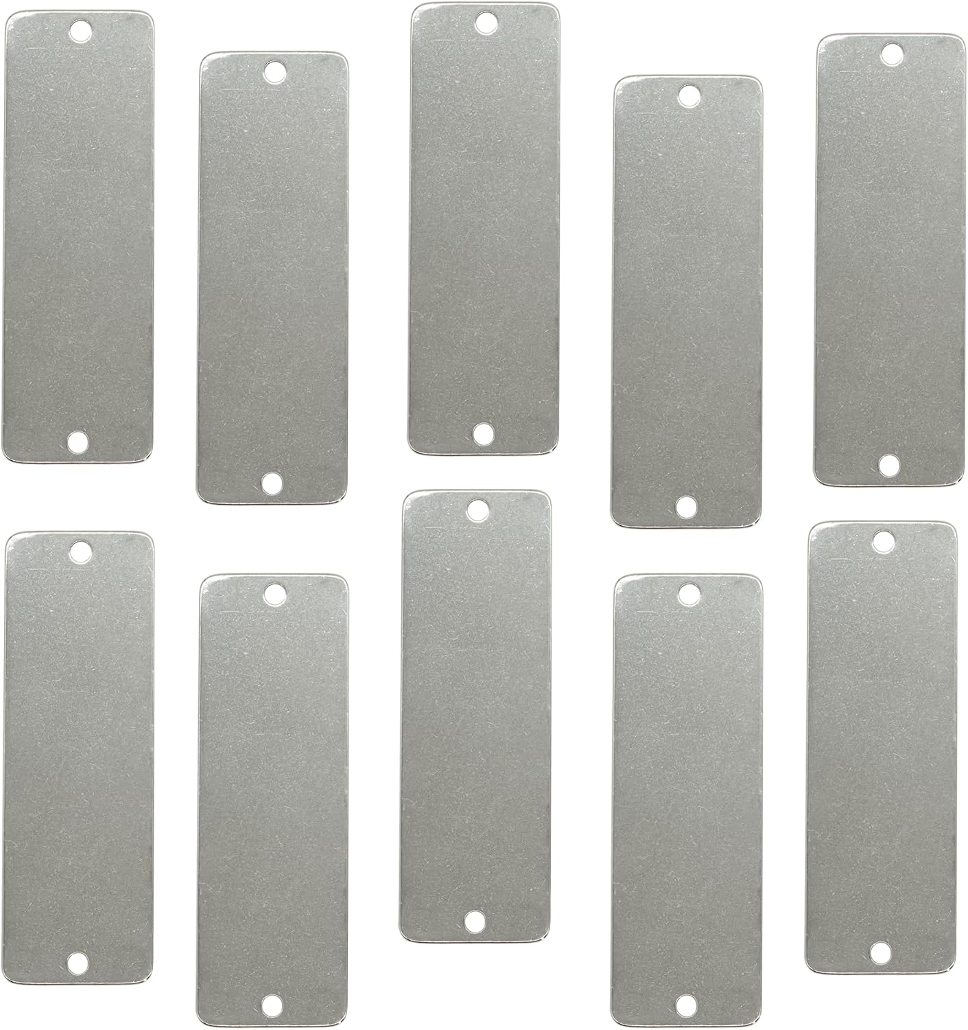 StayMax Engraving Blank Tags Rectangle Stamping Blanks 1 x 3 Inch 50 Pack