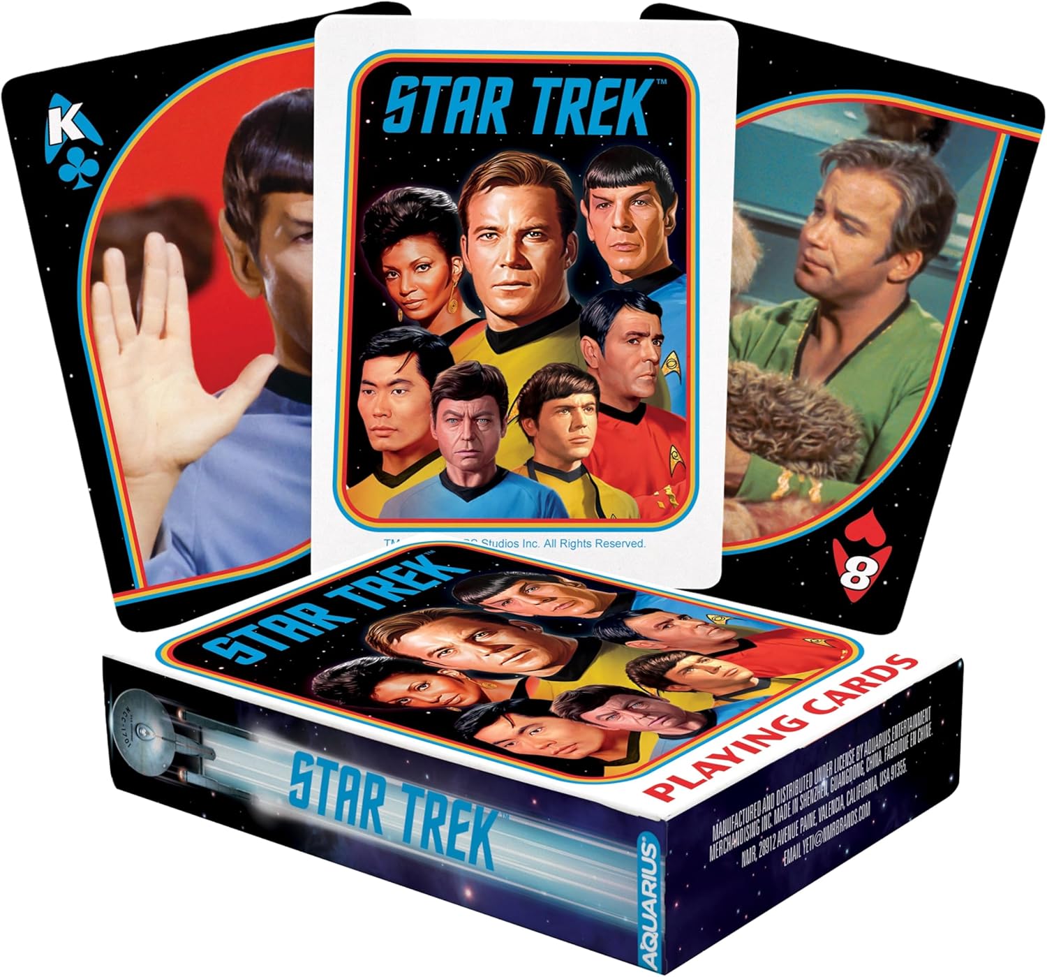 AQUARIUS Star Trek Original Series Playing Cards – Star Trek Original Series Themed Deck of Cards for Your Favorite Card Games - Officially Licensed Star Trek Merchandise & Collectibles