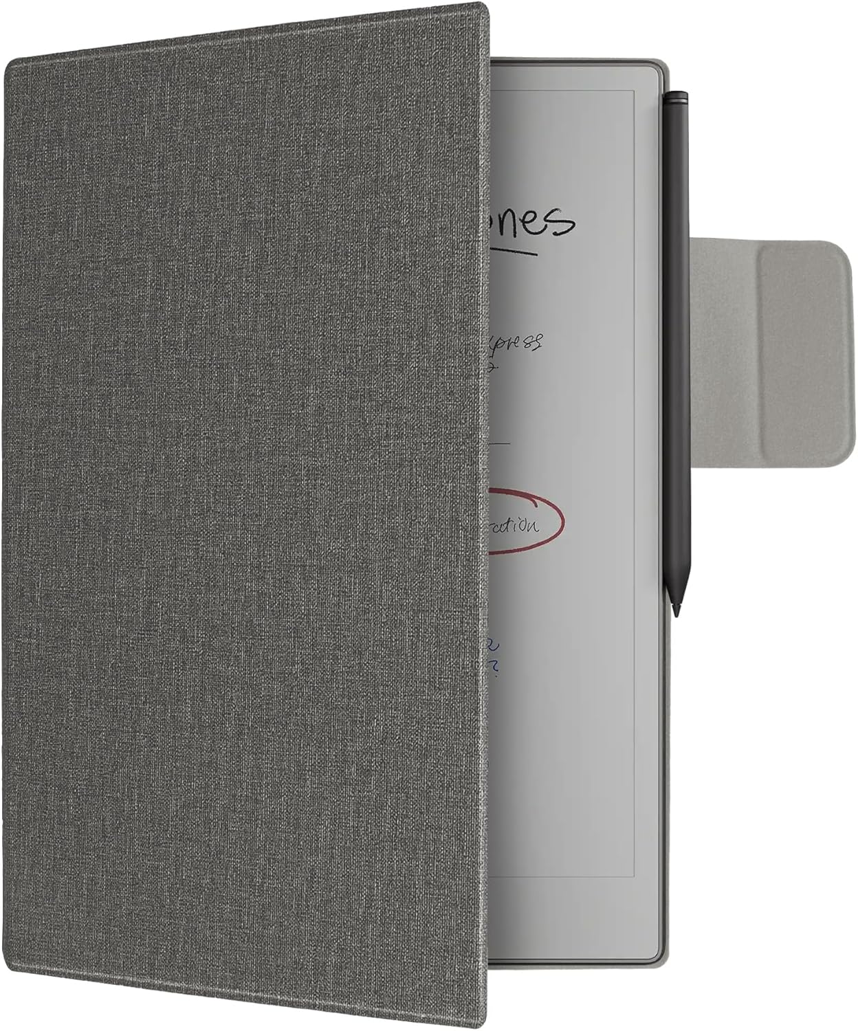 WALNEW Case for Remarkable Paper Pro,Magnetic Slim Book Folio Cover with Pen Clasp, Auto Sleep/Wake Protective Cover for Remarkable Paper Pro 11.8" (2024 Released),Gray