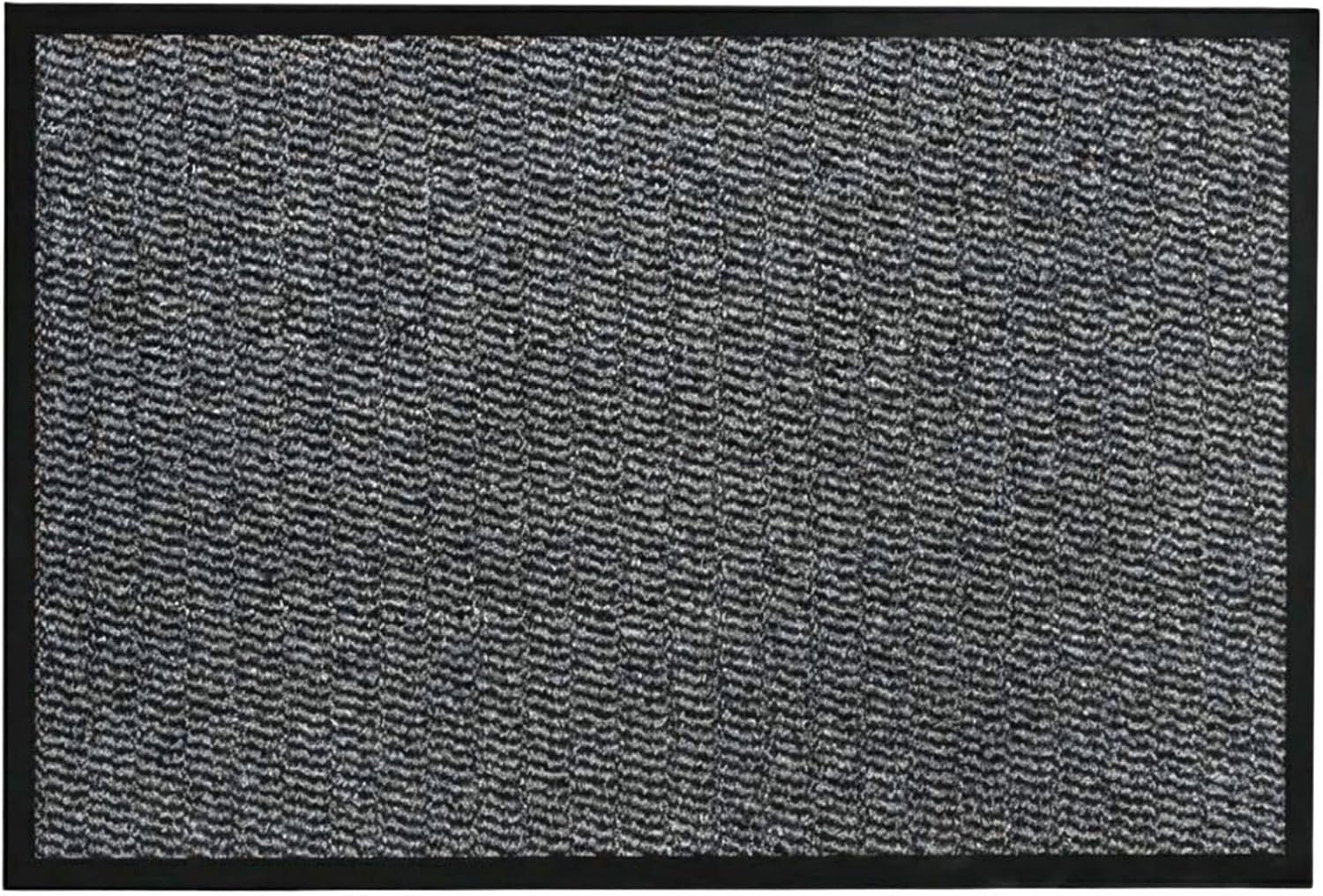 SAFRI Grey Door Mat 40x60cm Indoor Outdoor Dirt Trapper Barrier Mat Non-Slip Entrance Rug Shoes Scraper Kitchen Bath Hallway Home Office Water Absorbent Carpet (40x60cm)