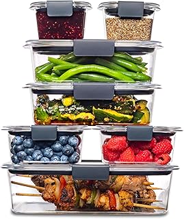 Rubbermaid Brilliance BPA Free Food Storage Containers with Lids