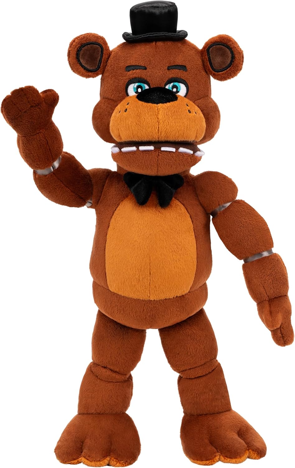 Five Nights at Freddy’s 14” Poseable Sound Freddy Fazbear Plush - 5 Sounds, 1 Song Clip, and Glow-in-The-Dark Eyes - Ages 8+