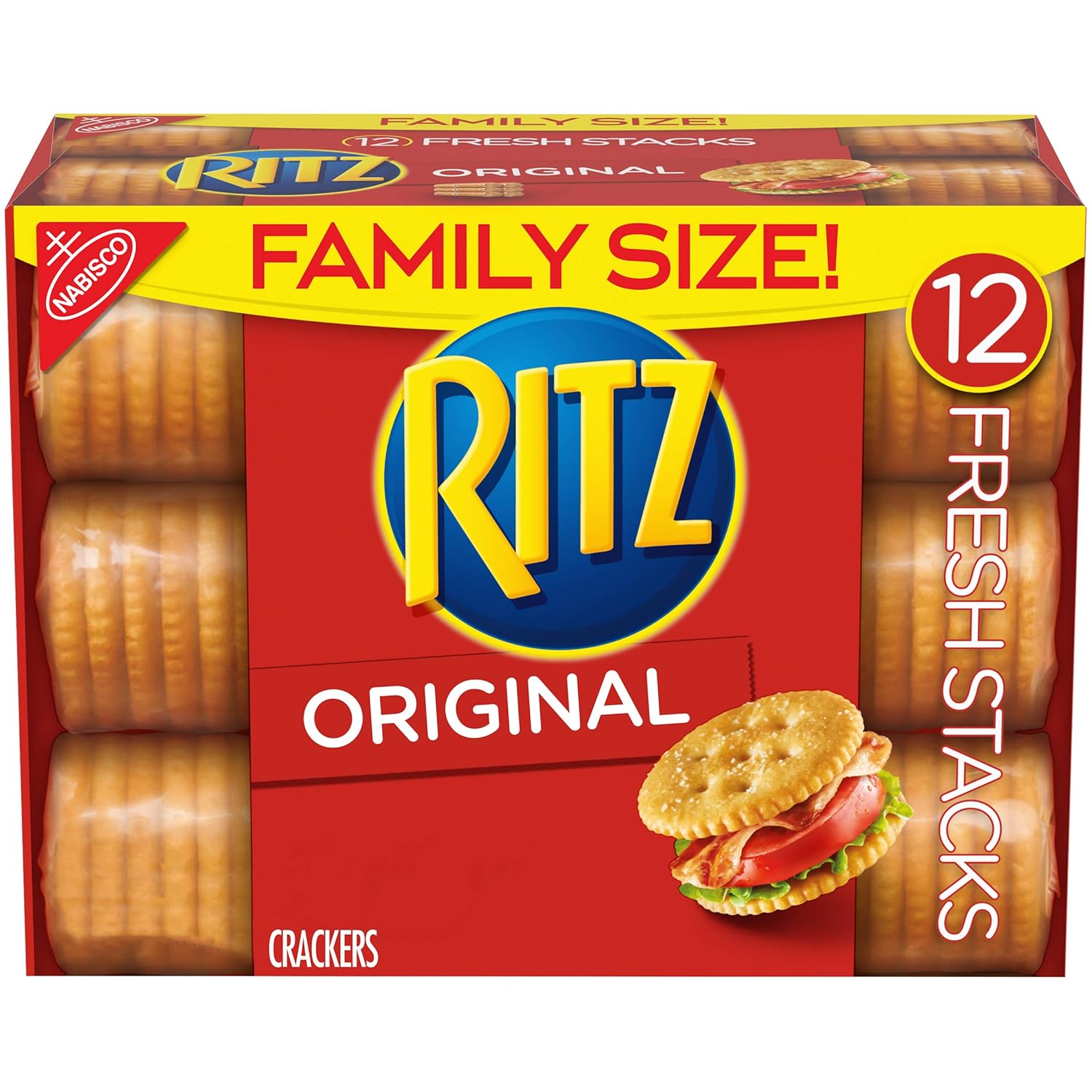 RITZ Fresh Stacks Original Crackers, Family Size, 1.8oz