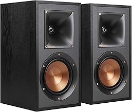 Klipsch R-41M Powerful Detailed Bookshelf Home Speaker Set of 2 Black