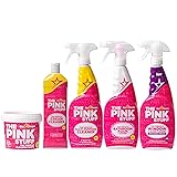 Stardrops - The Pink Stuff - The Miracle Cleaning Paste, Multi-Purpose Spray, Bathroom Foam Spray, Window & Glass Cleaner, and Cream Cleaner Bundle