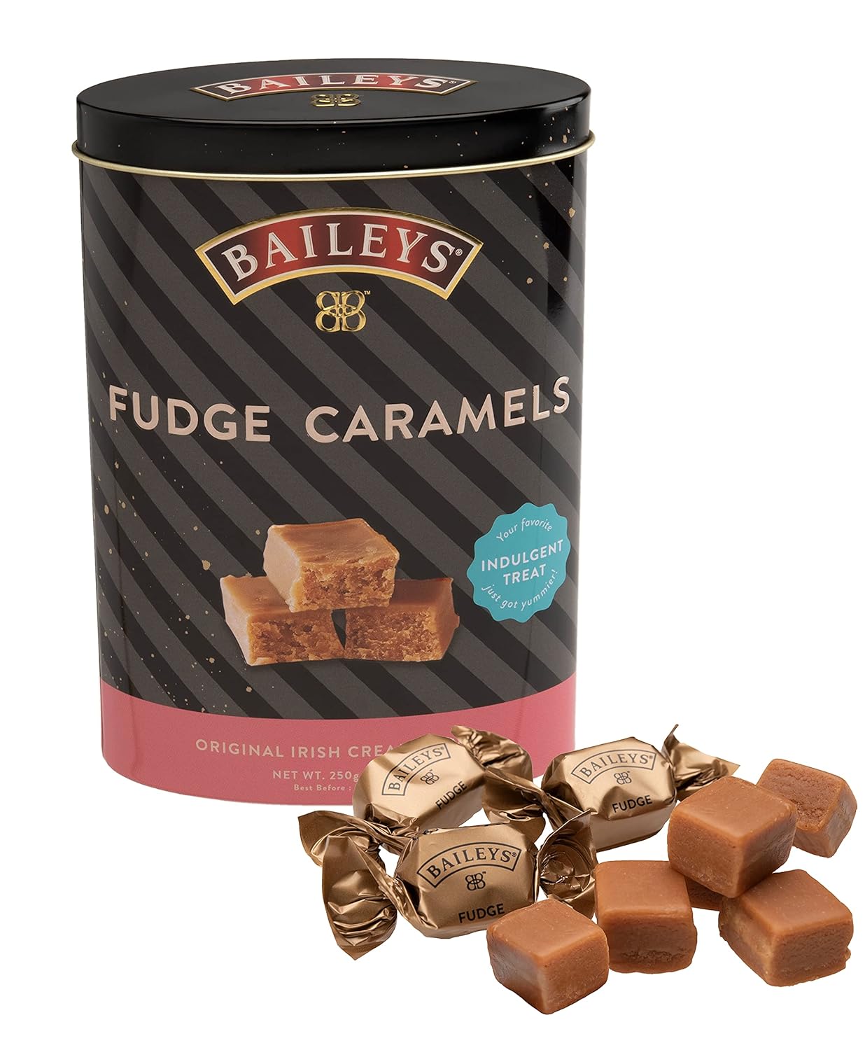 Gardiners of Scotland Handmade Fudge 250g Tin, Baileys Fudge Caramels