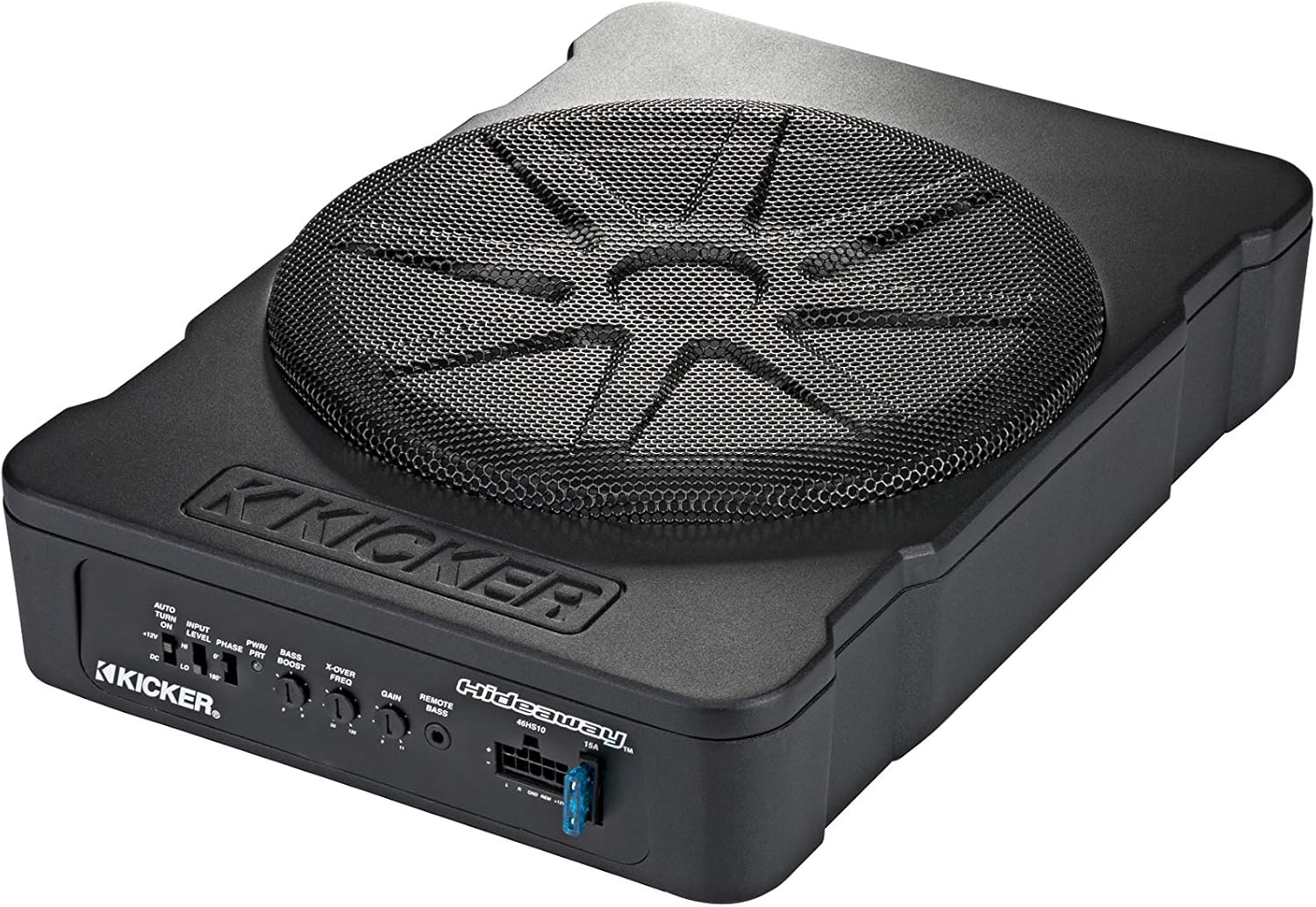 Kicker 51HS10 Hideaway Compact Powered Subwoofer, 10-Inch
