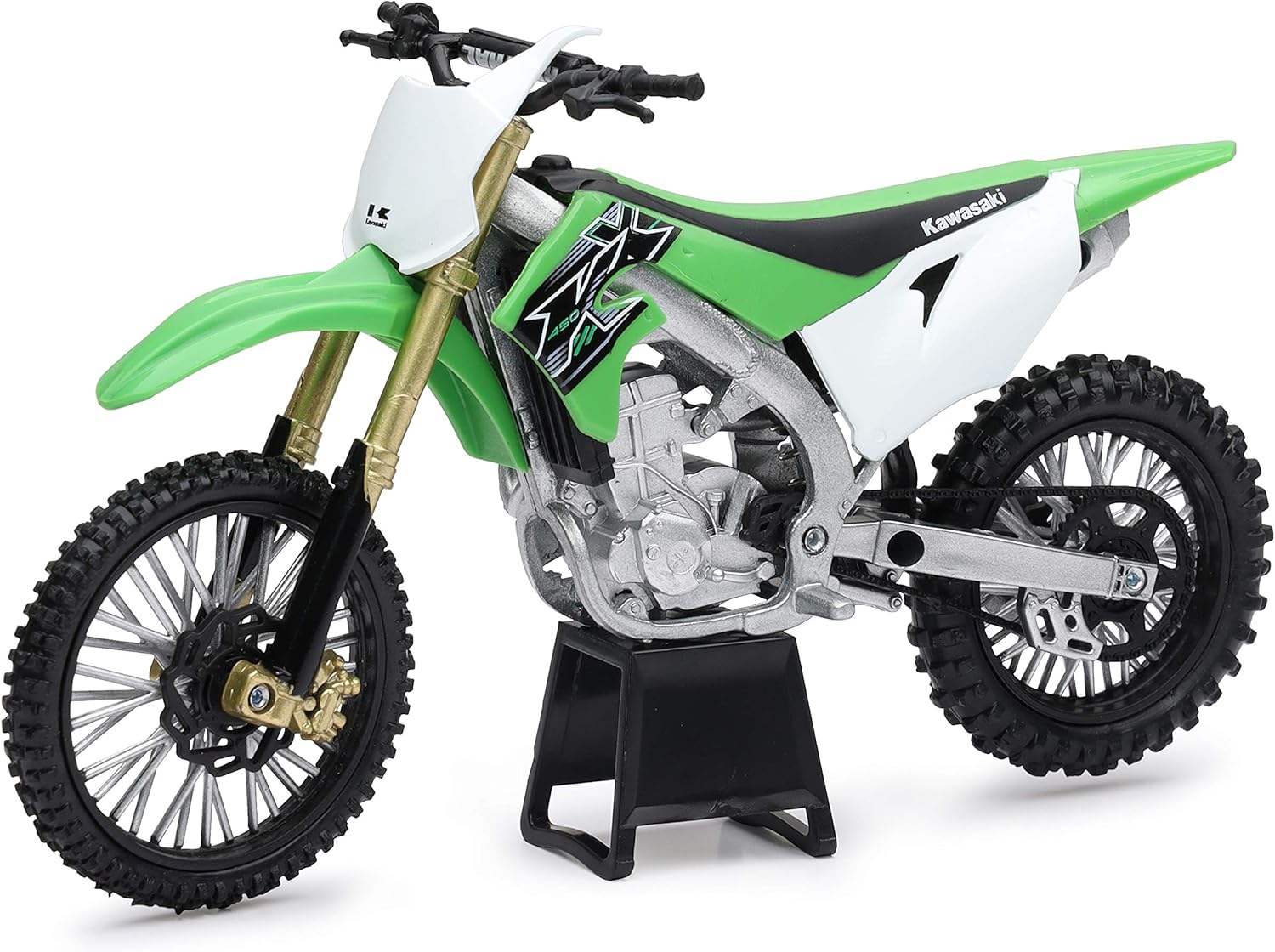 New-Ray Kawasaki KX 450F Green 1/12 Diecast Motorcycle