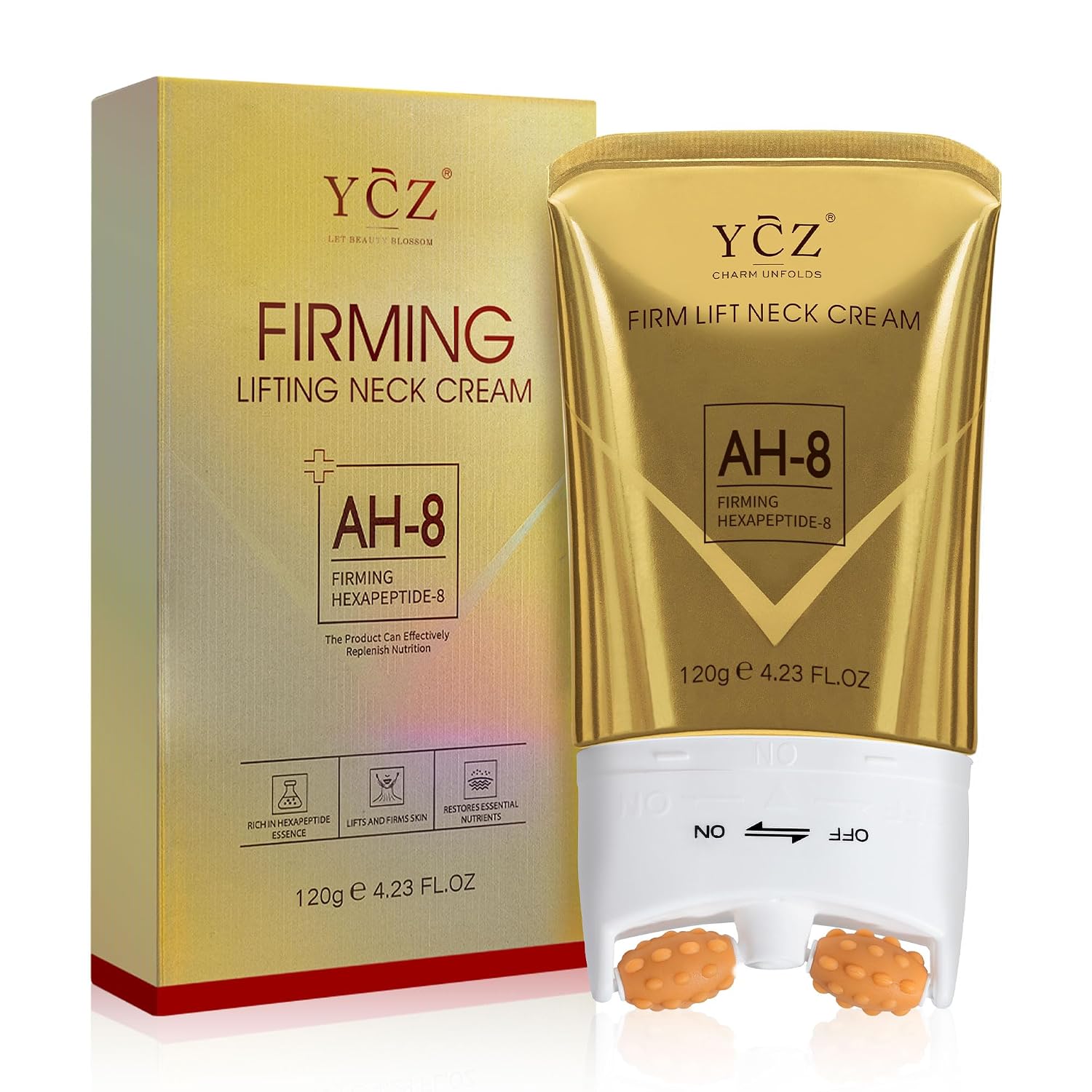 Ycz AH-8 Neck Cream for Tightening and Firming, Reduce Wrinkles, 4.23 Fl Oz