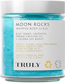 Truly Beauty KP Treatment Moon Rocks Sugar Scrub - Gentle and Fluffy Body Scrubs for Women Exfoliation, Natural Body Scrub - Body Exfoliating Scrub with Vitamin E and Essential Antioxidants.
