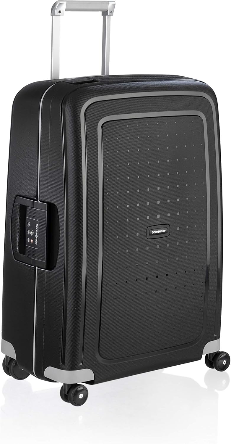 Samsonite S'Cure - Spinner L Suitcase, 75 cm, 102 L, Black (Black)