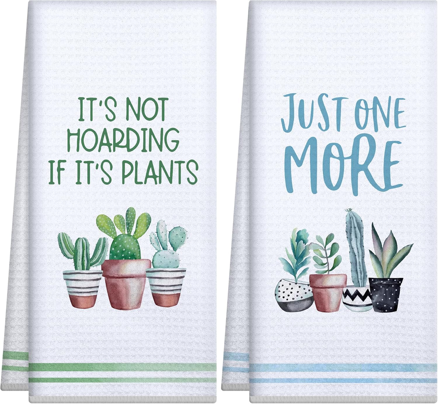 Gifts for Plant Lovers,Plant Lady Mom Gifts,Plant Gifts for Women Gardener Teacher,Funny Best Friend Birthday Gifts,Gardening Gifts,Kitchen Hand Towels Dishcloths Set,Cute Kitchen Decor,New Home Gifts