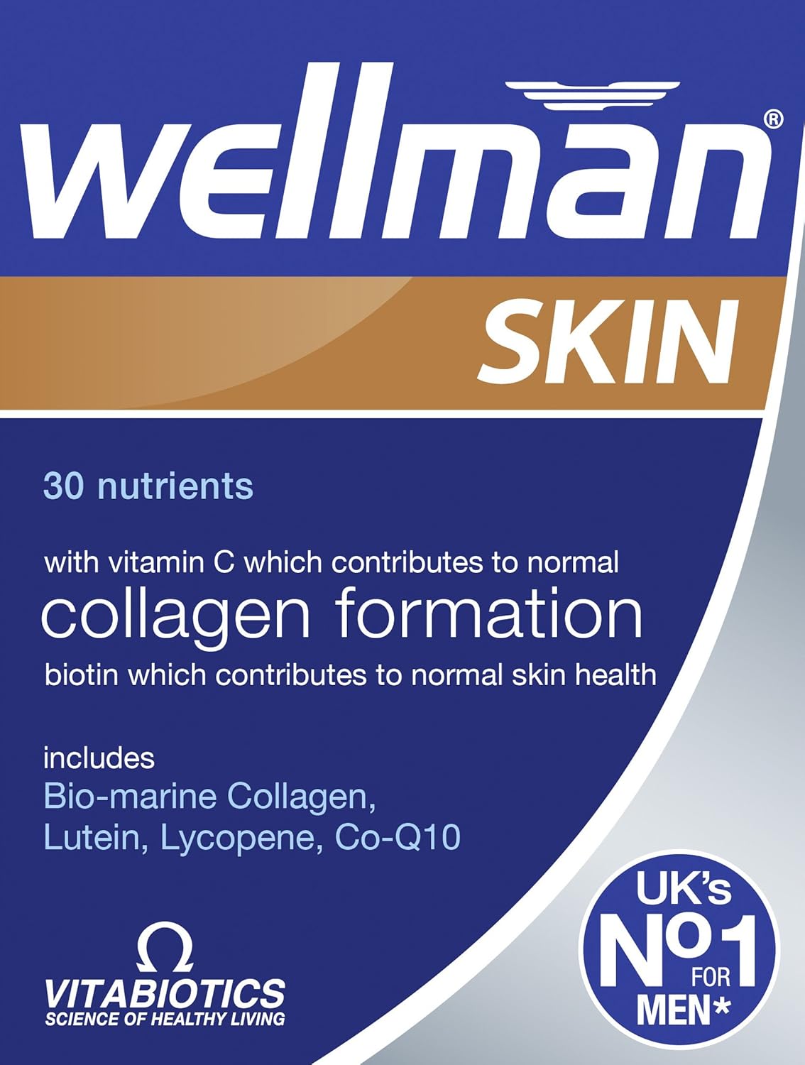 Vitabiotics Wellman Skin Technology Tablets - 60 Tablets
