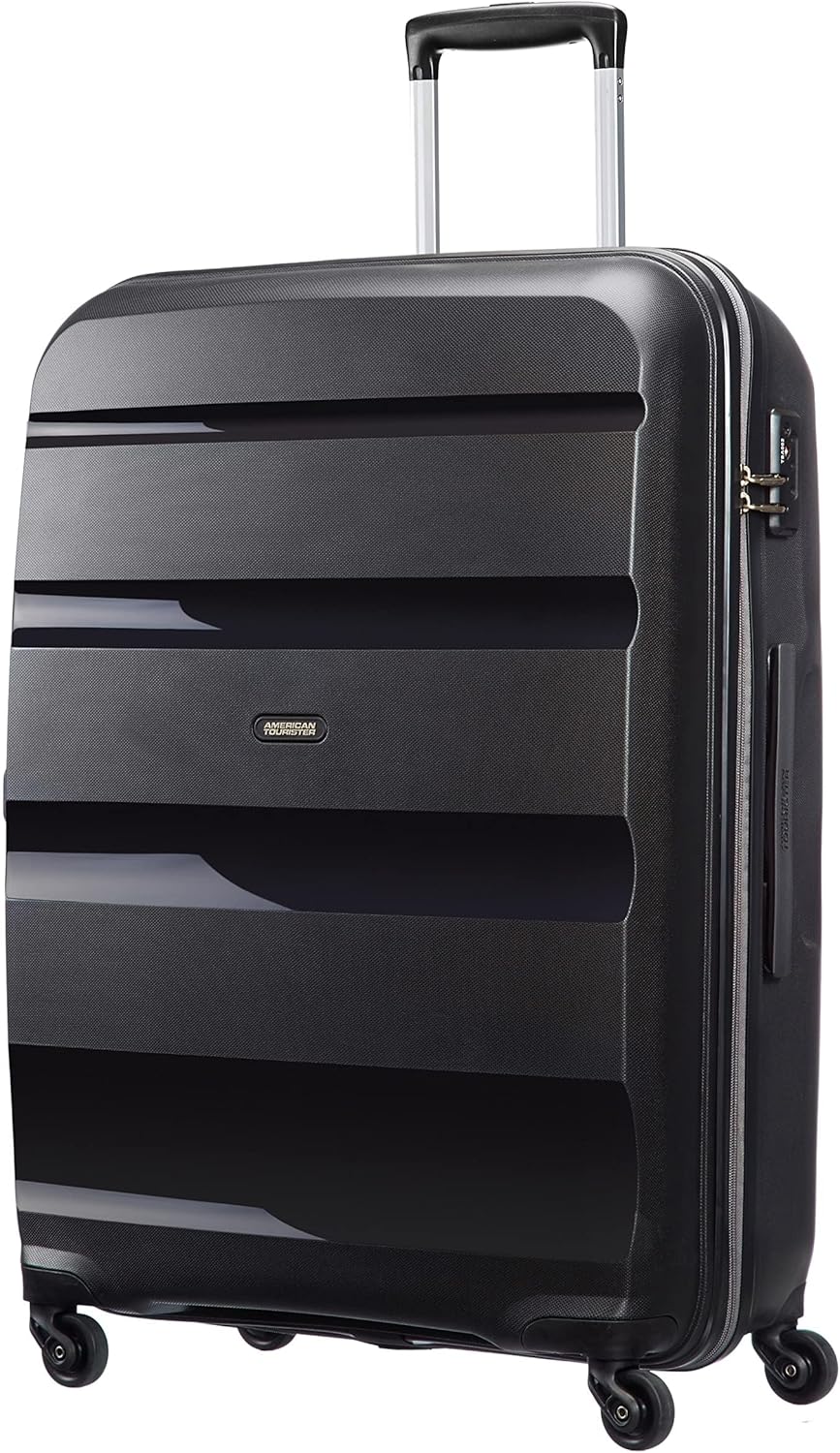 American Tourister Bon AIR - Spinner M, Suitcase, 66 cm, 57.5L, Black (Black)