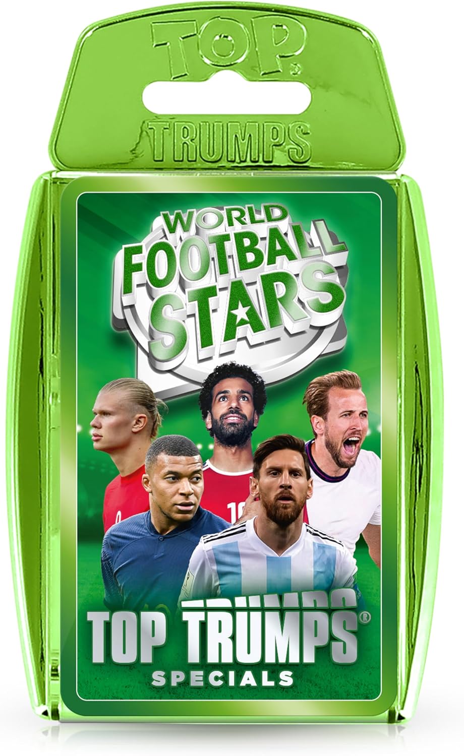Top Trumps World Football Stars Specials Card Game Green, Play with Lionel Messi, Neymar and Harry Kane, Educational Gift and Toys for ages 6 plus